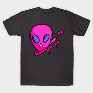 Confident Alien Space Aliens Are Real T-Shirt